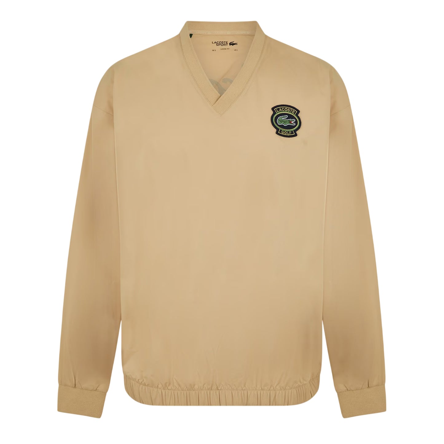 Croissant - Front - Lacoste Mens V Neck Long-Sleeved Top