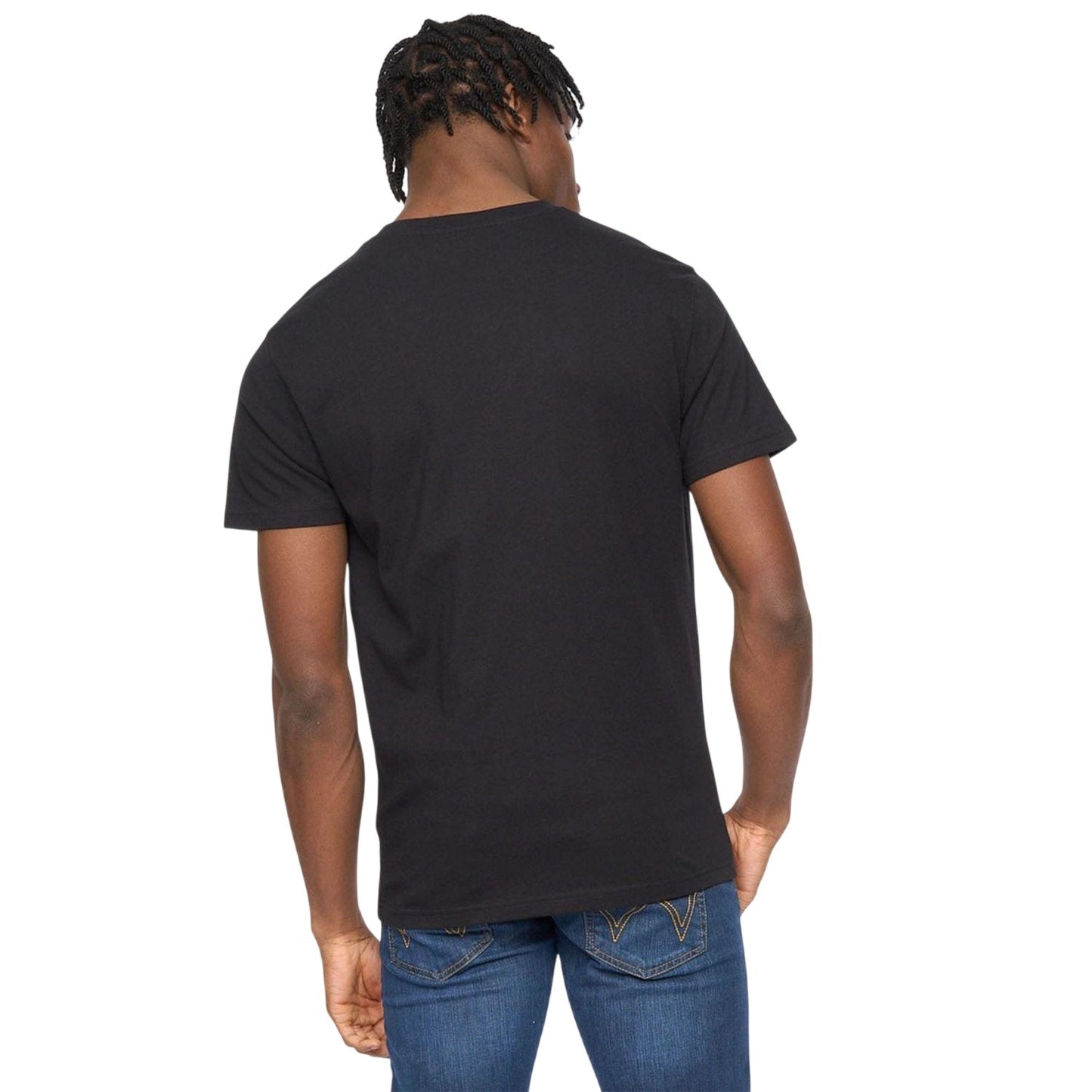 Black - Back - Kings Will Dream Mens Sprayer Logo Crew Neck T-Shirt