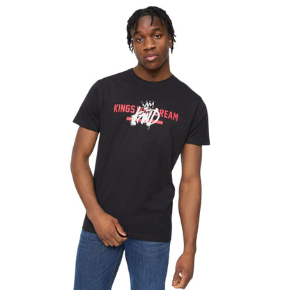 Black - Side - Kings Will Dream Mens Sprayer Logo Crew Neck T-Shirt