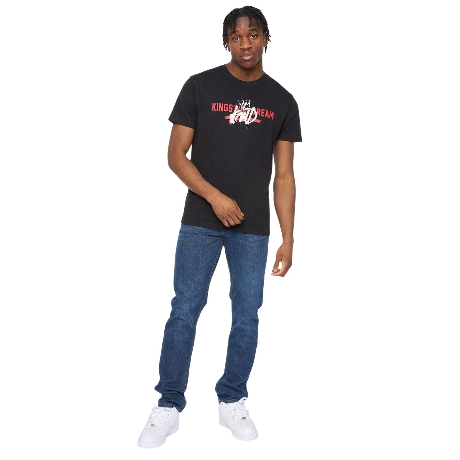 Black - Lifestyle - Kings Will Dream Mens Sprayer Logo Crew Neck T-Shirt