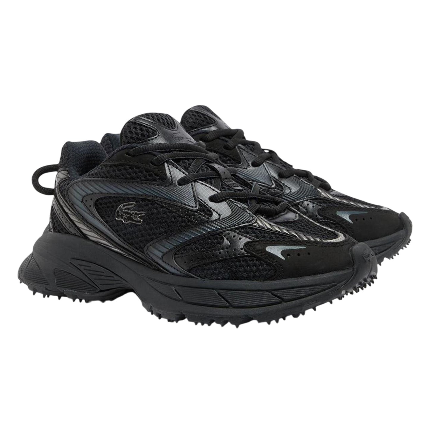 Black - Side - Lacoste Womens-Ladies L003 Neo Shot Trainers