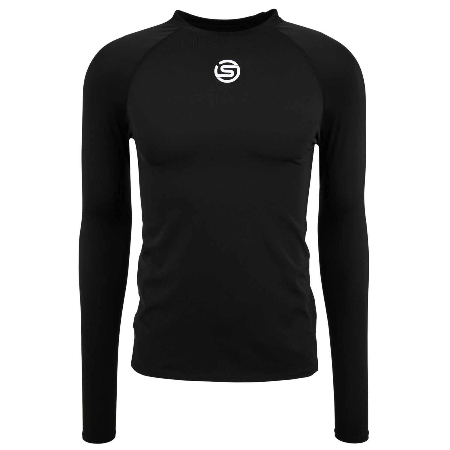 Black - Front - Skins Mens Series-1 Regular Long-Sleeved Base Layer Top