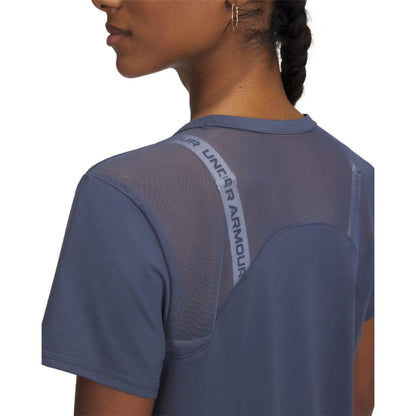 Grey - Side - Under Armour Womens-Ladies Elite Vanish T-Shirt