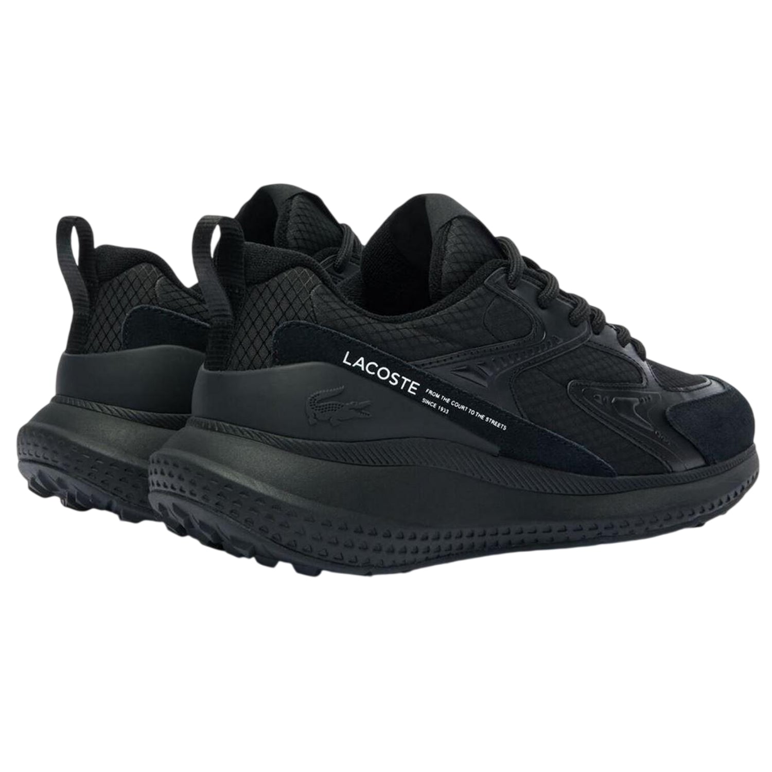Black - Back - Lacoste Womens-Ladies L003 Evo Ortholite Trainers