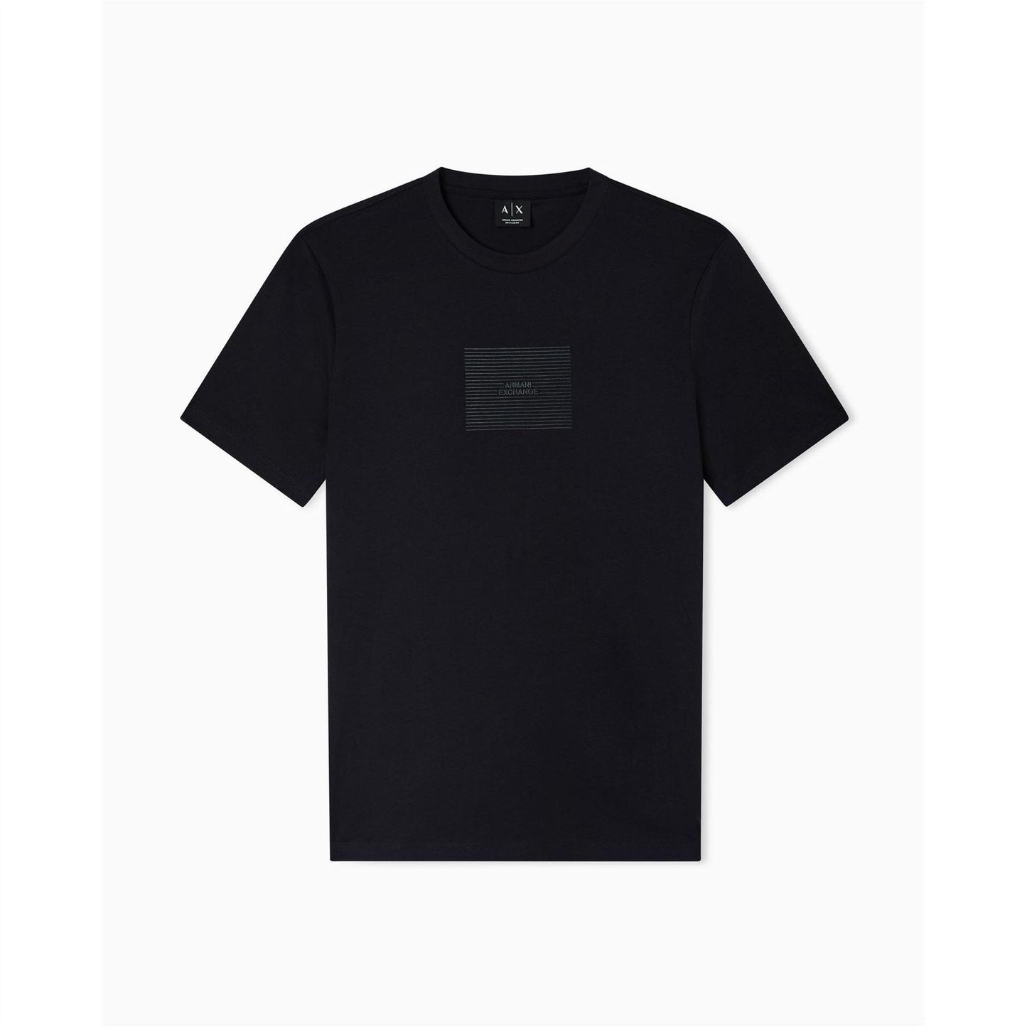 Deep Navy - Pack Shot - Armani Exchange Mens All-Over Print Logo T-Shirt