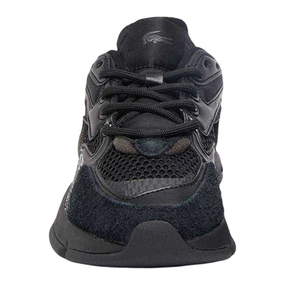 Black - Side - Lacoste Womens-Ladies L003 Neo Suede Trainers