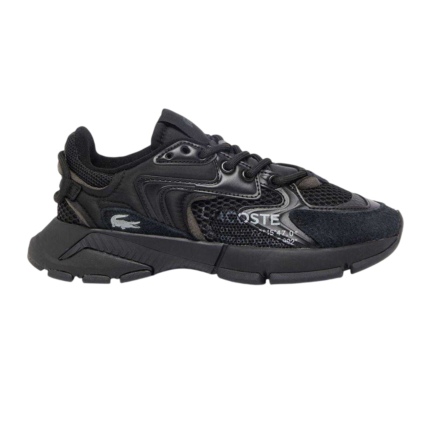 Black - Front - Lacoste Womens-Ladies L003 Neo Suede Trainers