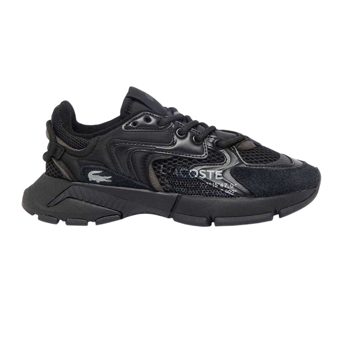 Black - Front - Lacoste Womens-Ladies L003 Neo Suede Trainers