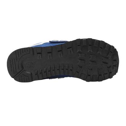 Blue - Close up - New Balance Childrens-Kids 574 Hook and Loop Trainers