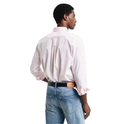 Light Pink - Back - Gant Mens Gingham Regular Shirt