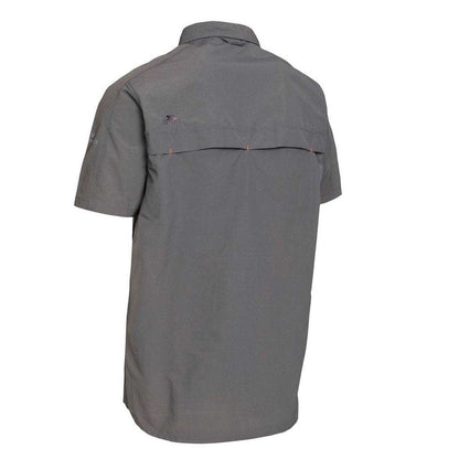 Grey - Back - Trespass Mens Anti-Mosquito Shirt