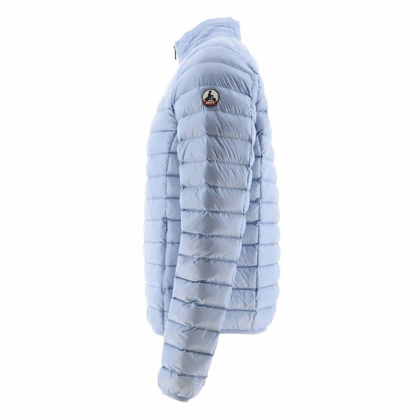 Blue - Back - Jott Mens Quilted Lightweight Down Jacket