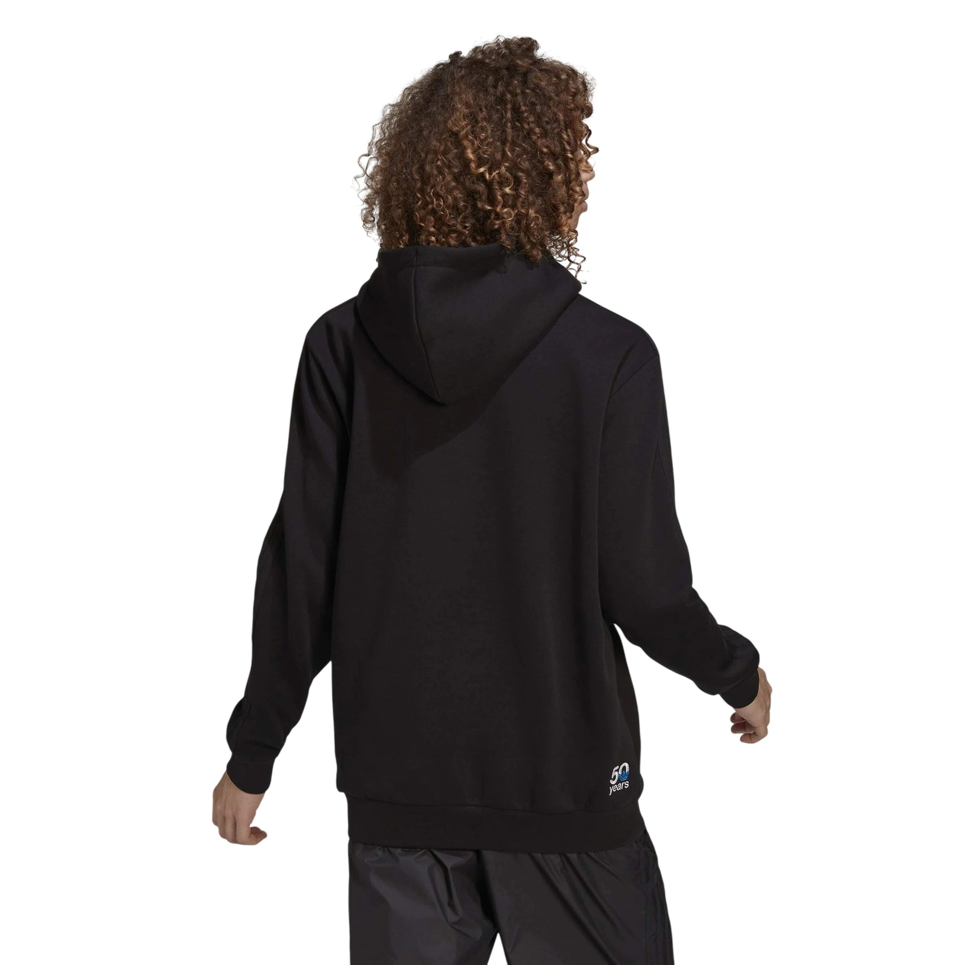 Black - Back - Adidas Mens Common Memory Fleece Hoodie