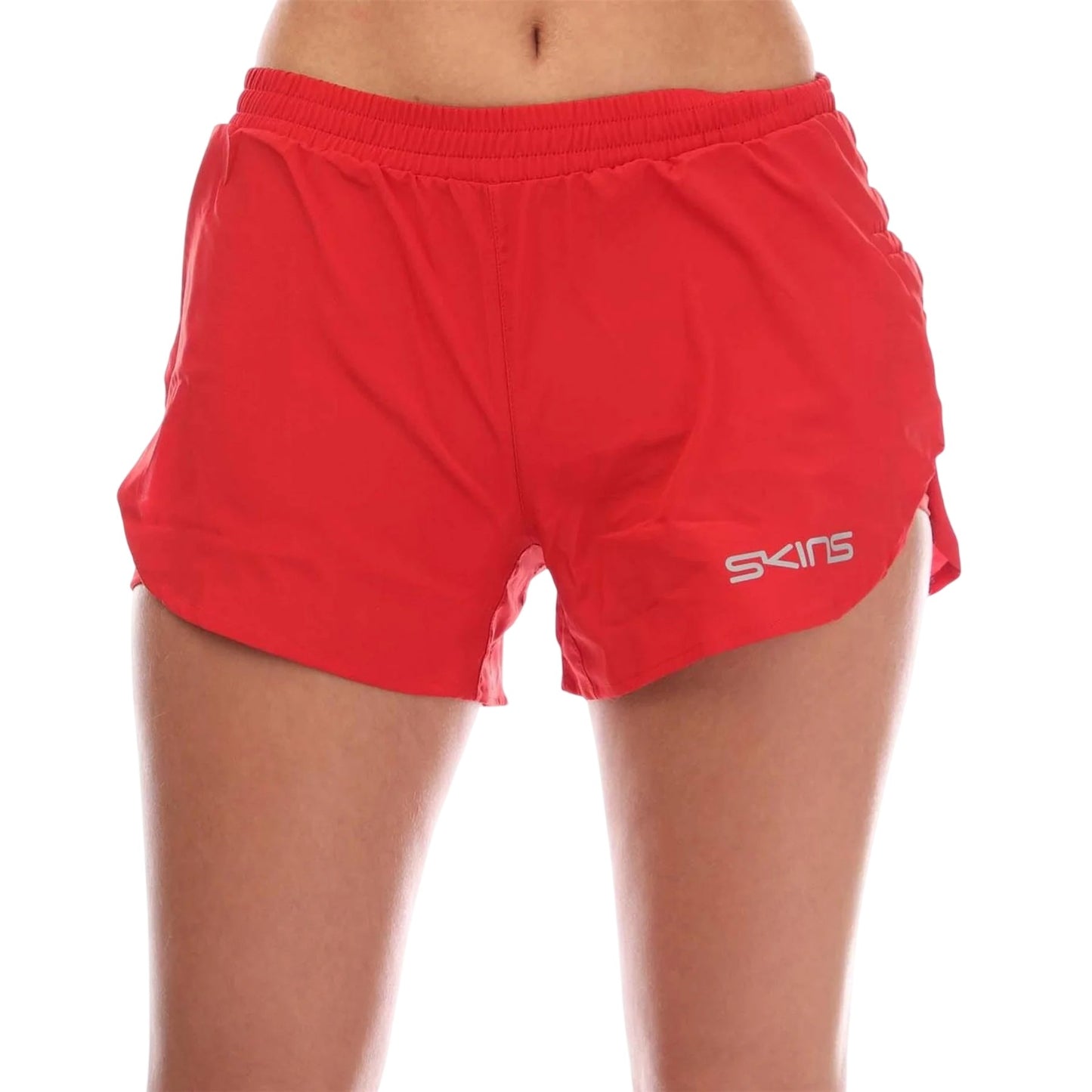 Red - Front - Skins Womens-Ladies Series-3 Superpose Running Shorts