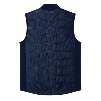 Navy - Back - Lacoste Womens-Ladies Quilted Slim Gilet