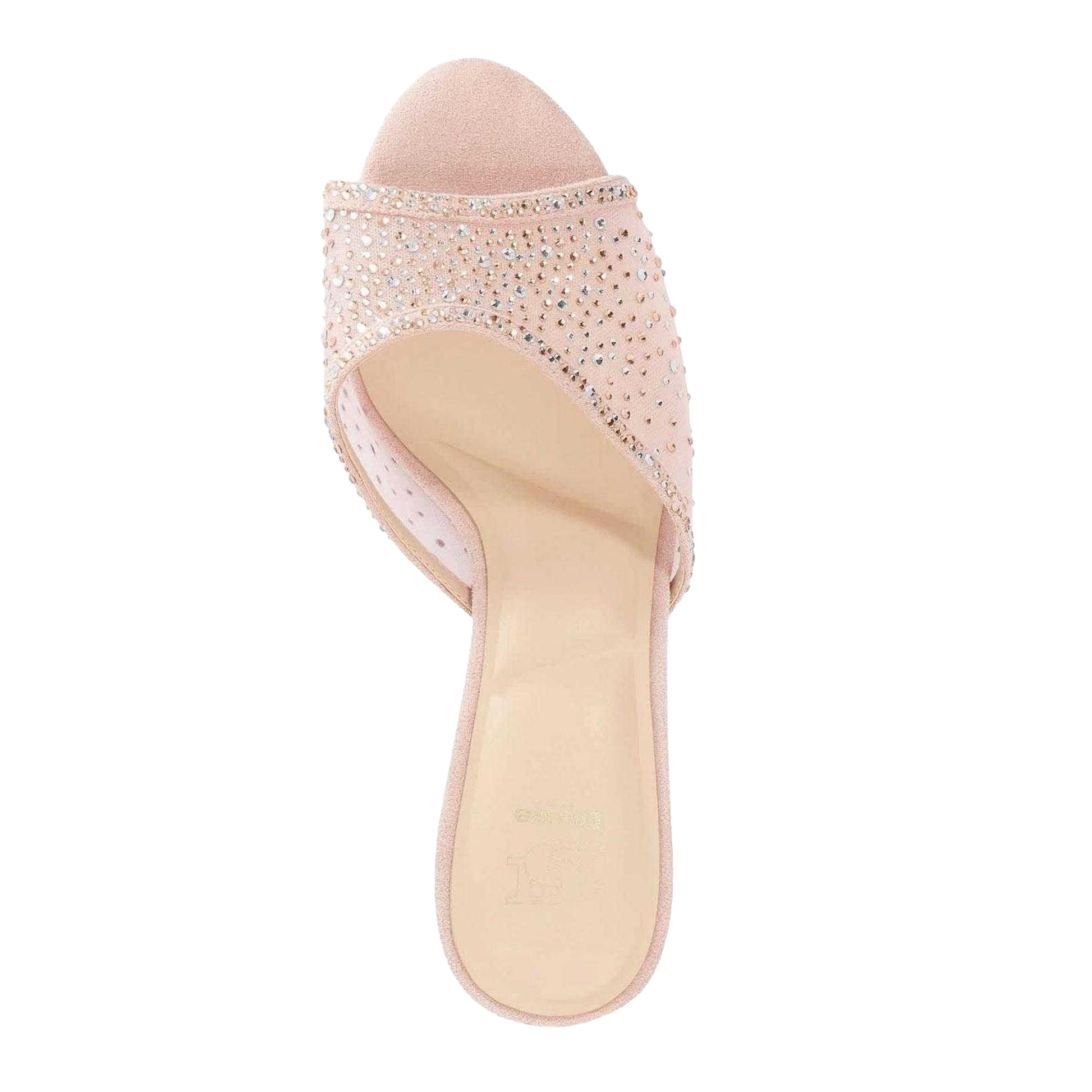 Pink - Side - Dune London Womens-Ladies Memories Embellished Stiletto Heel Mules