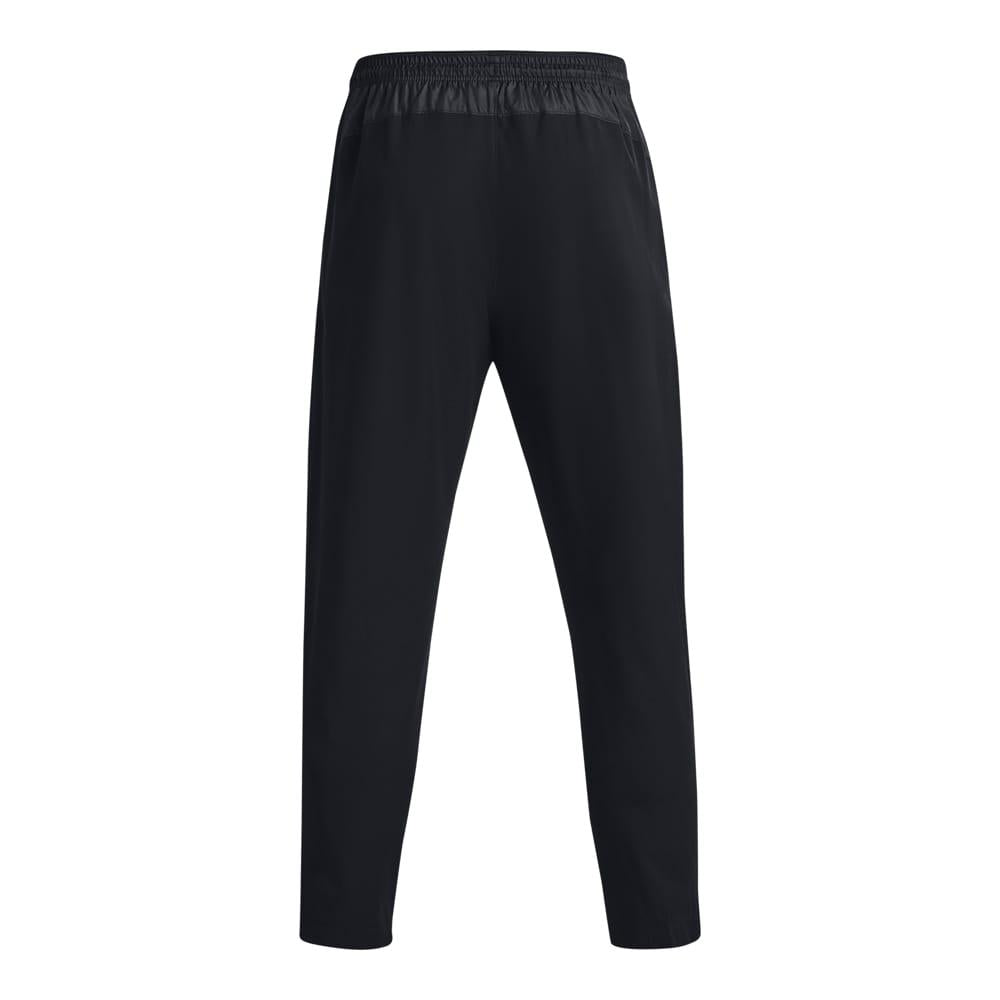 Black - Back - Under Armour Mens Rush Woven Jogging Bottoms