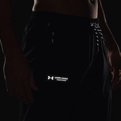 Black - Side - Under Armour Mens Rush Woven Jogging Bottoms