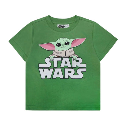Green - Front - Star Wars The Mandalorian Childrens-Kids Grogu T-Shirt