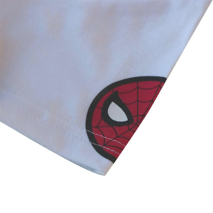 White - Side - Spider-Man Childrens-Kids T-Shirt