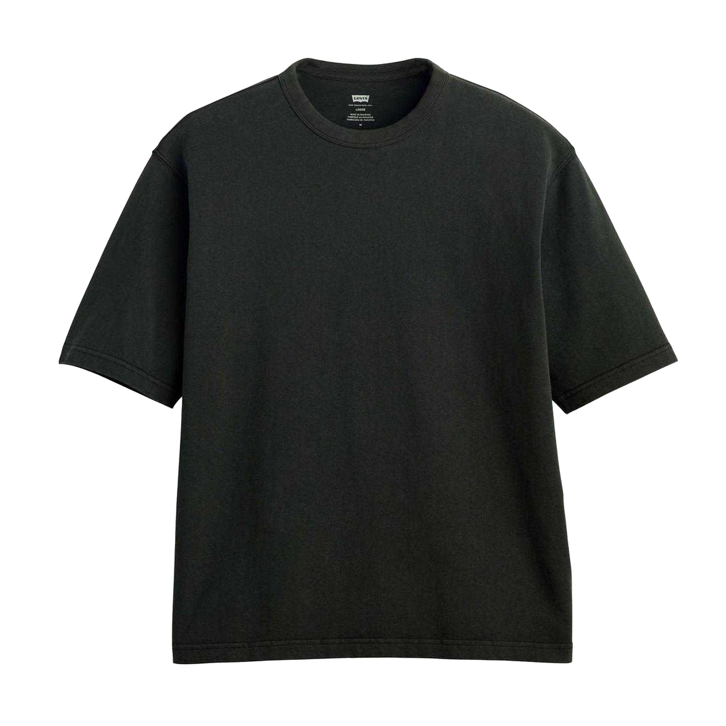 Black - Front - Levis Mens Heavyweight Boxy T-Shirt