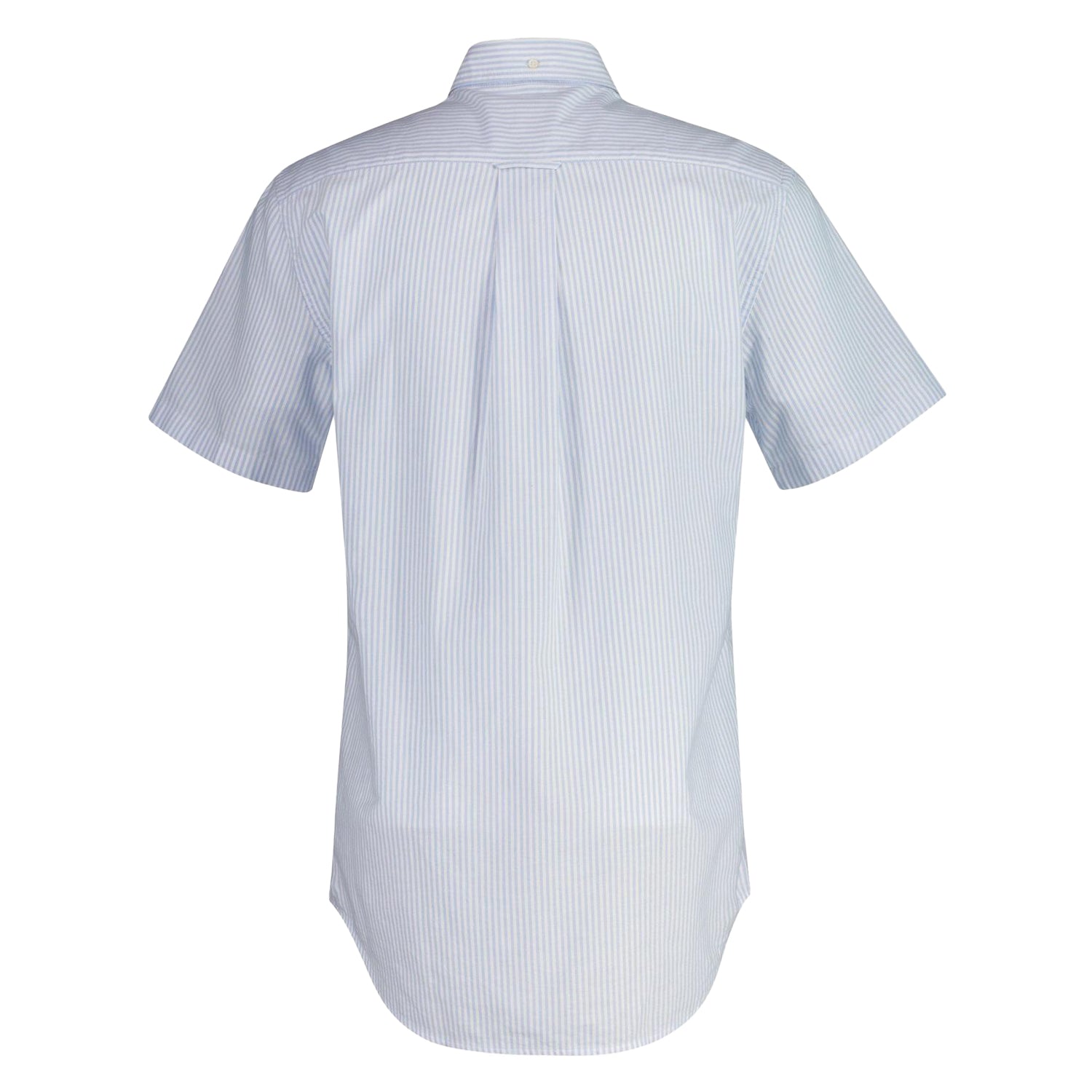 Light Blue - Back - Gant Mens Stripe Short-Sleeved Button-Down Shirt