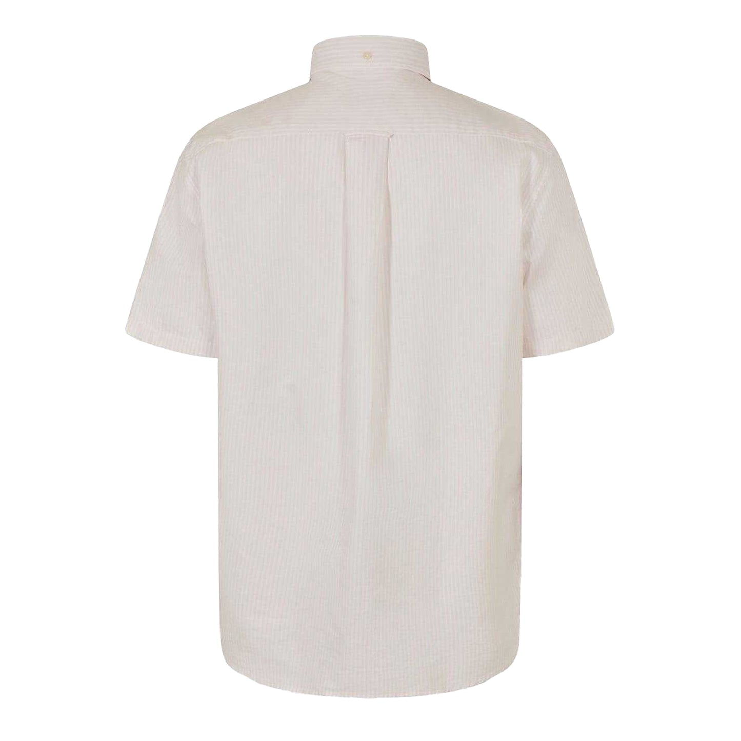Light Pink - Back - Gant Mens Stripe Short-Sleeved Button-Down Shirt