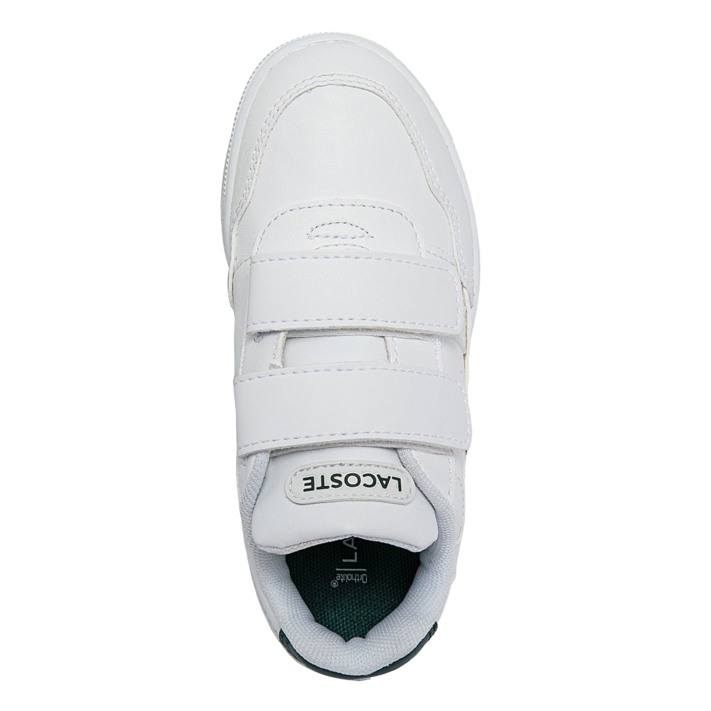 White-Green - Side - Lacoste Childrens-Kids T-Clip Croc Trainers