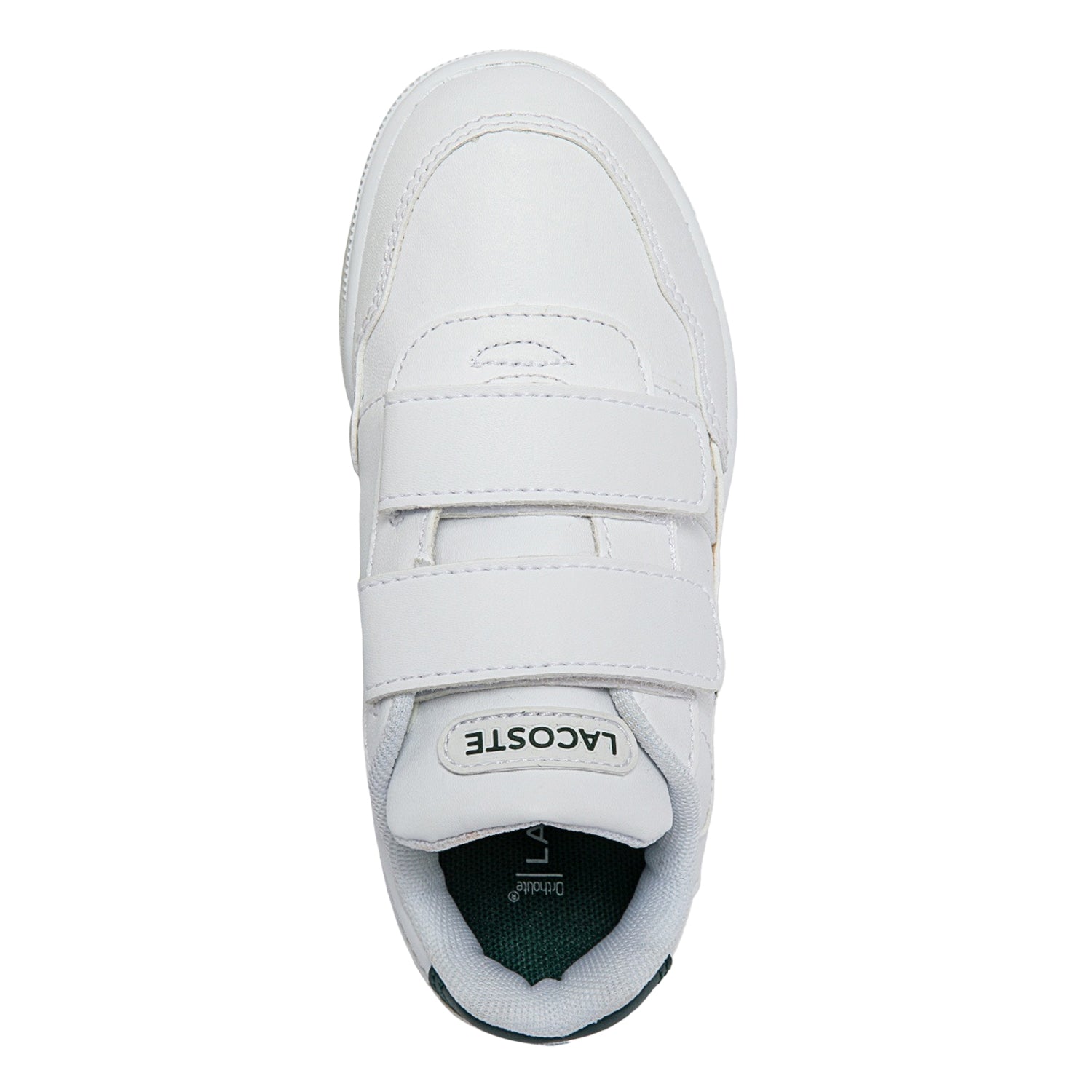 White-Green - Side - Lacoste Childrens-Kids T-Clip Croc Trainers
