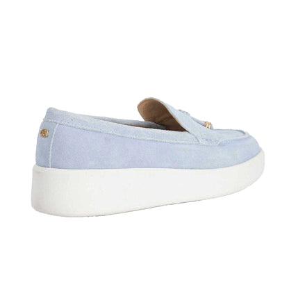 Blue - Back - Dune London Womens-Ladies Gasket Tassel Loafers