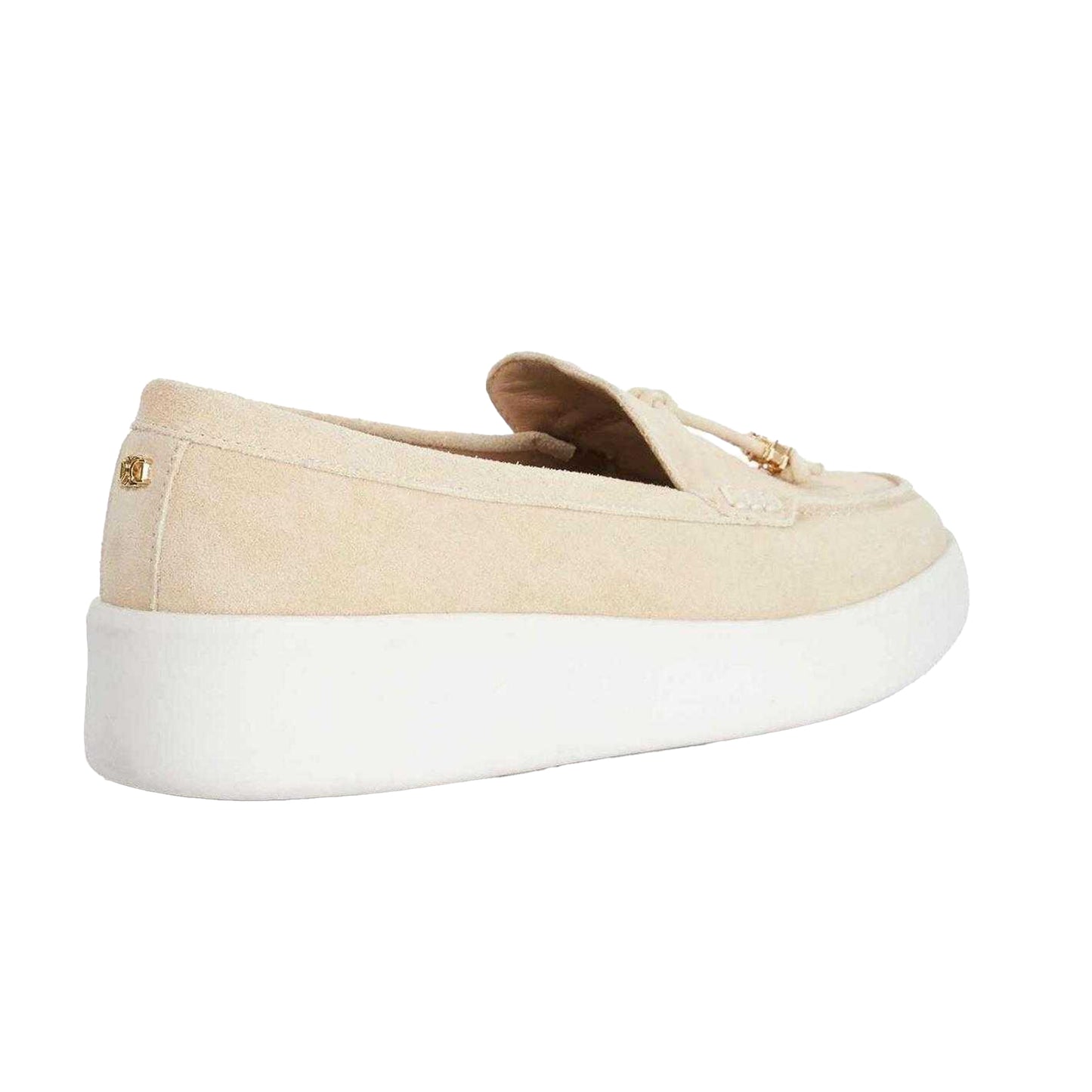 Taupe - Back - Dune London Womens-Ladies Gasket Tassel Loafers