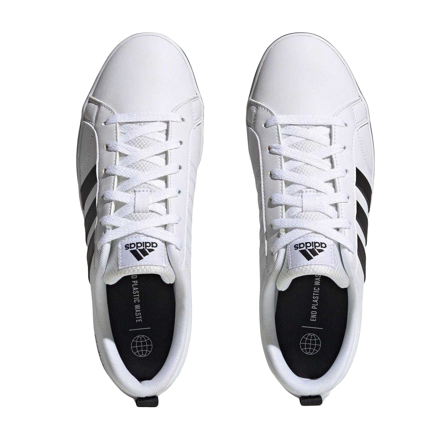 White-Black - Lifestyle - Adidas Mens VS Pace 2.0 3 Stripes Trainers