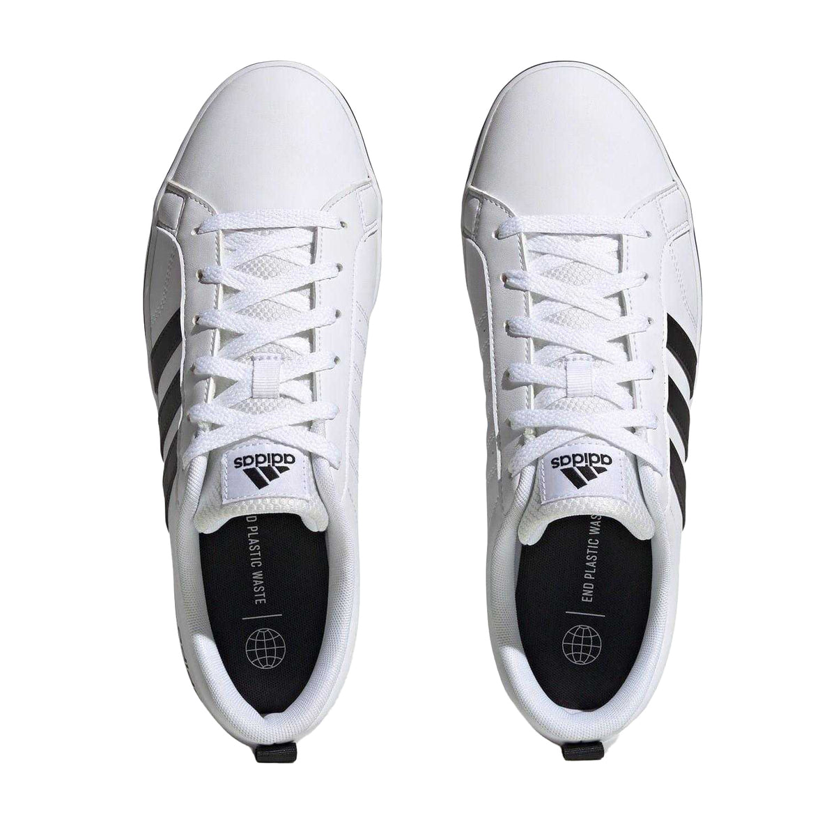 White-Black - Lifestyle - Adidas Mens VS Pace 2.0 3 Stripes Trainers