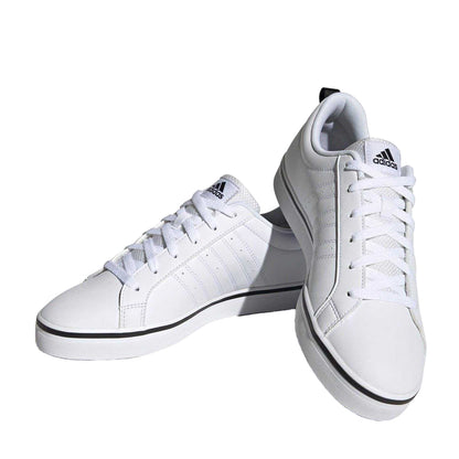 White-Black - Pack Shot - Adidas Mens VS Pace 2.0 3 Stripes Trainers