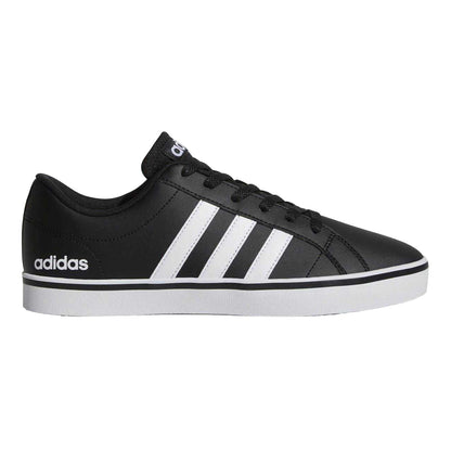 Black-White - Front - Adidas Mens VS Pace 2.0 3 Stripes Trainers