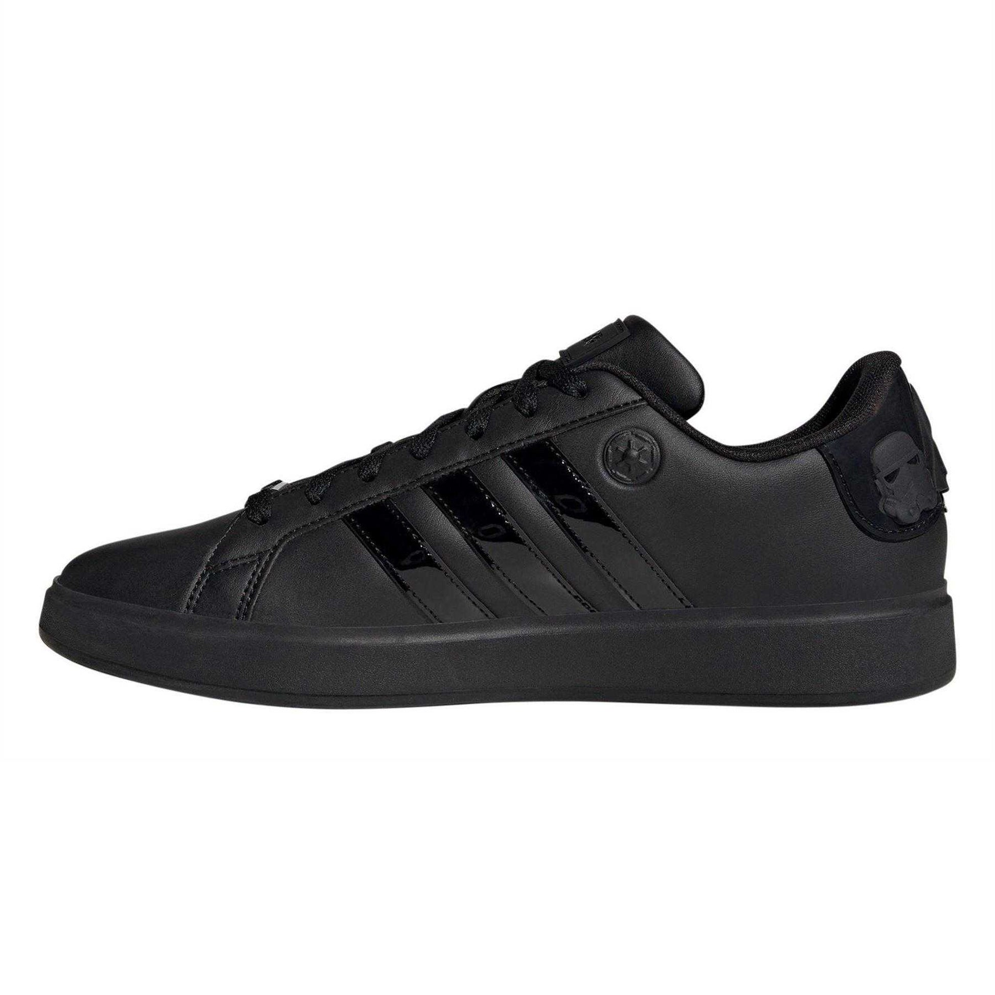 Core Black - Side - Adidas Childrens-Kids Grand Court 2.0 Star Wars Trainers