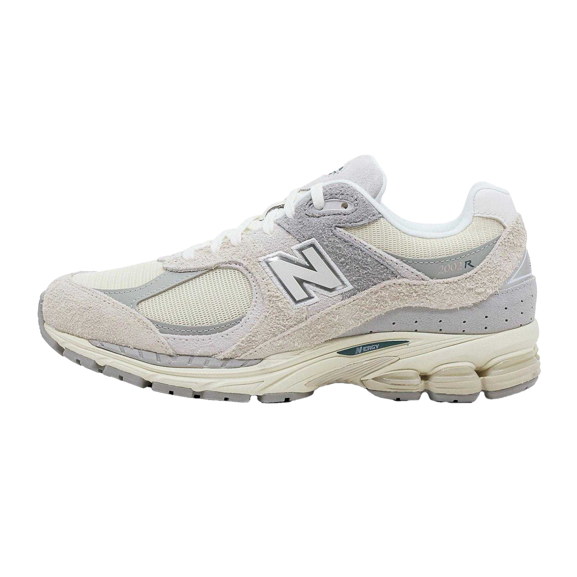 Beige-Grey - Side - New Balance Unisex Adult 2002 Runners Suede Trainers