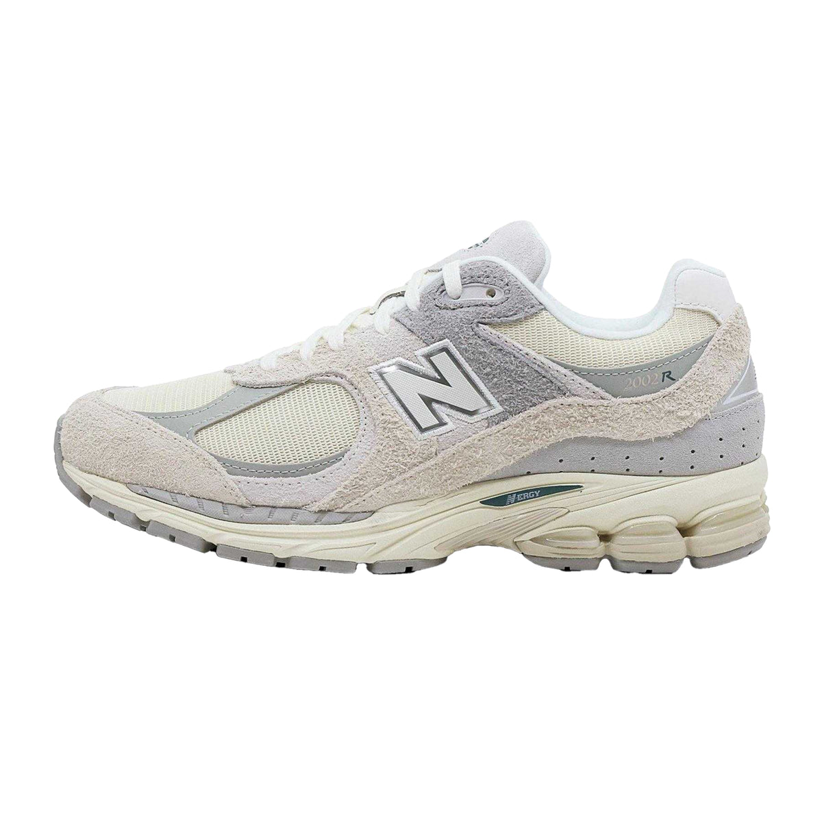 Beige-Grey - Side - New Balance Unisex Adult 2002 Runners Suede Trainers