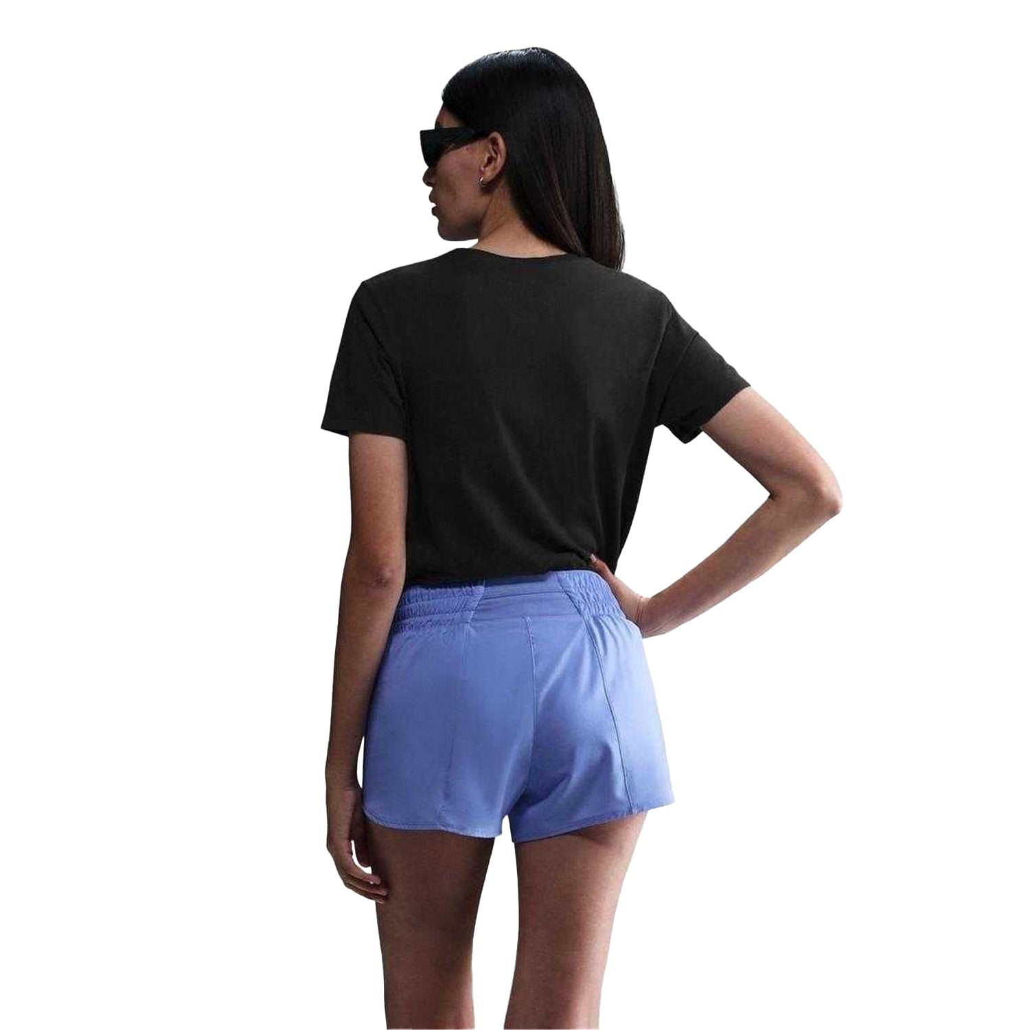 Black - Back - Nike Womens-Ladies Sportswear Club Swoosh T-Shirt