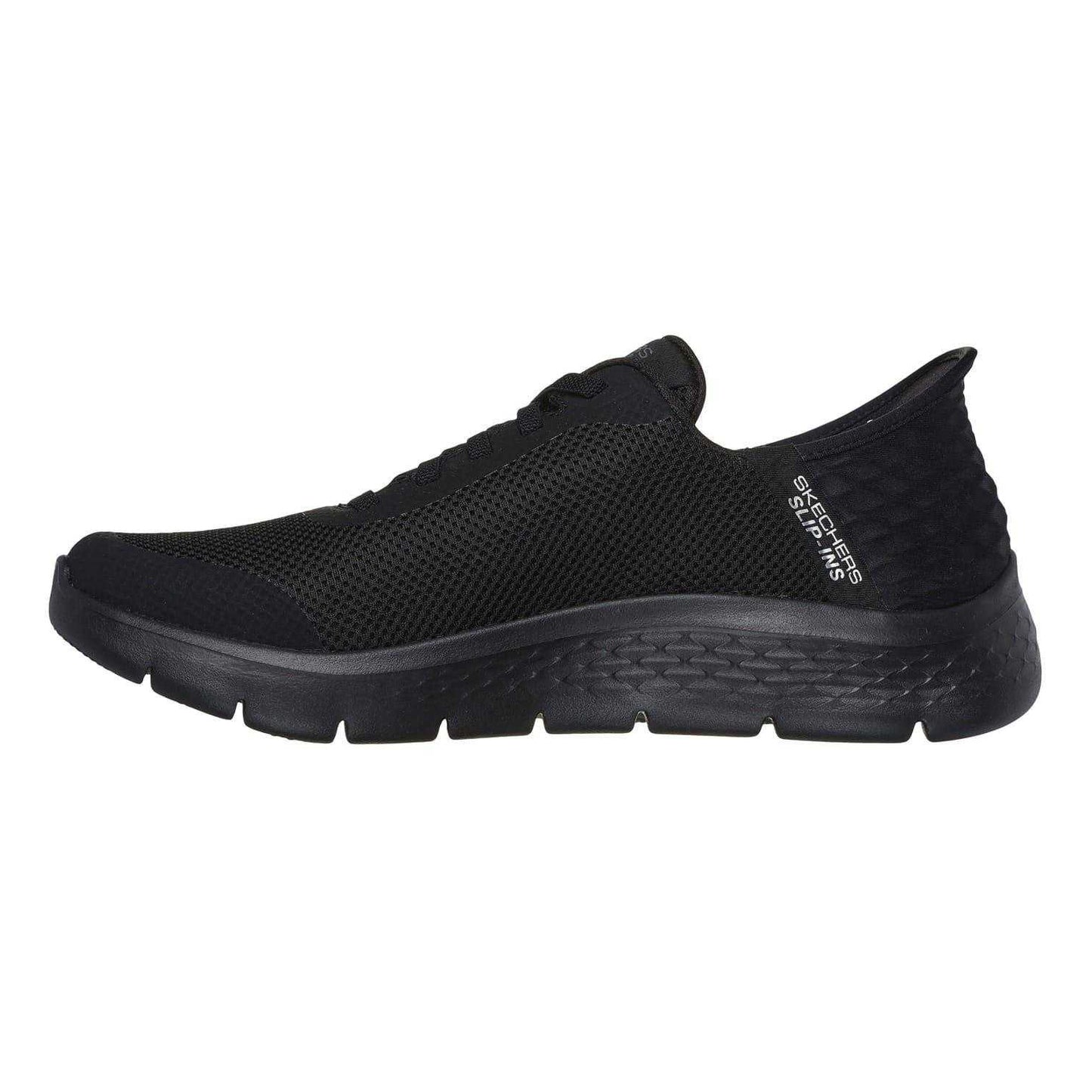 Black - Back - Skechers Mens GO WALK Flex Hands Up Slip-In Trainers