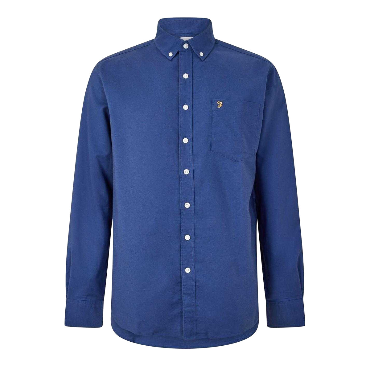 Mid Blue - Front - Farah Mens Boxworth Regular Formal Shirt