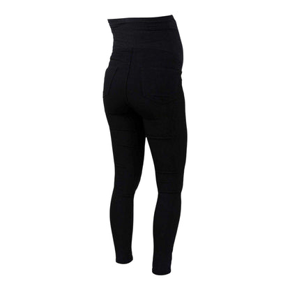 Black - Back - Mamalicious Womens-Ladies Plain Slim Jeggings