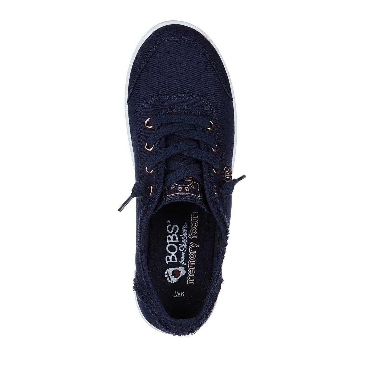 Navy - Lifestyle - Skechers Unisex Adult BOBS B Cute Canvas Flat Trainers