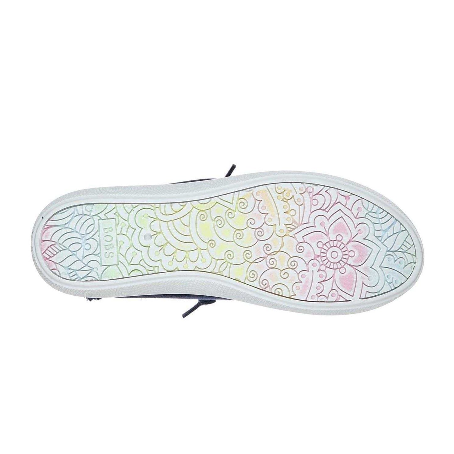 Navy - Pack Shot - Skechers Unisex Adult BOBS B Cute Canvas Flat Trainers
