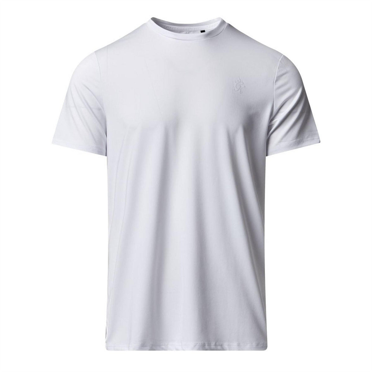 White - Front - Gym King Mens Victory Performance T-Shirt