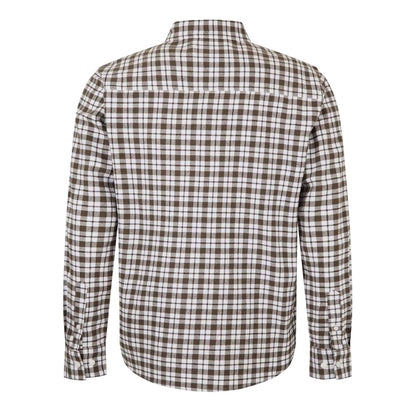 Olive - Back - Jack Wills Mens Checked Long-Sleeved Shirt