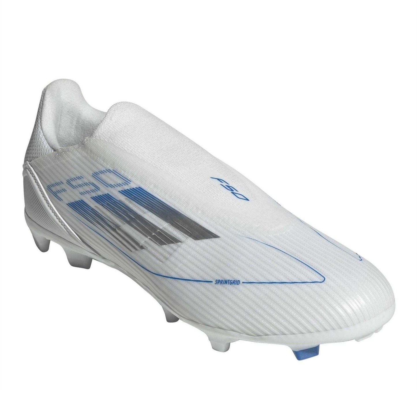 White-Blue - Front - Adidas Unisex Adult League Firm Ground Football Boots