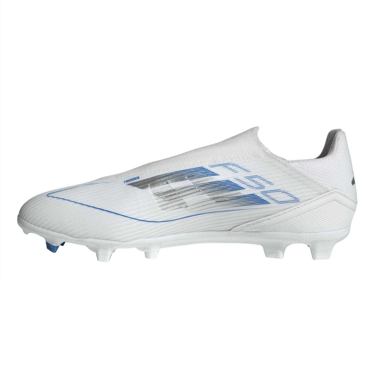White-Blue - Side - Adidas Unisex Adult League Firm Ground Football Boots