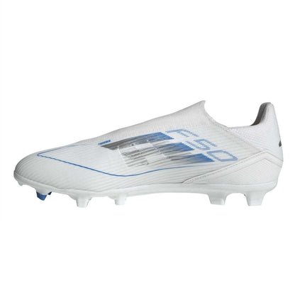 White-Blue - Side - Adidas Unisex Adult League Firm Ground Football Boots