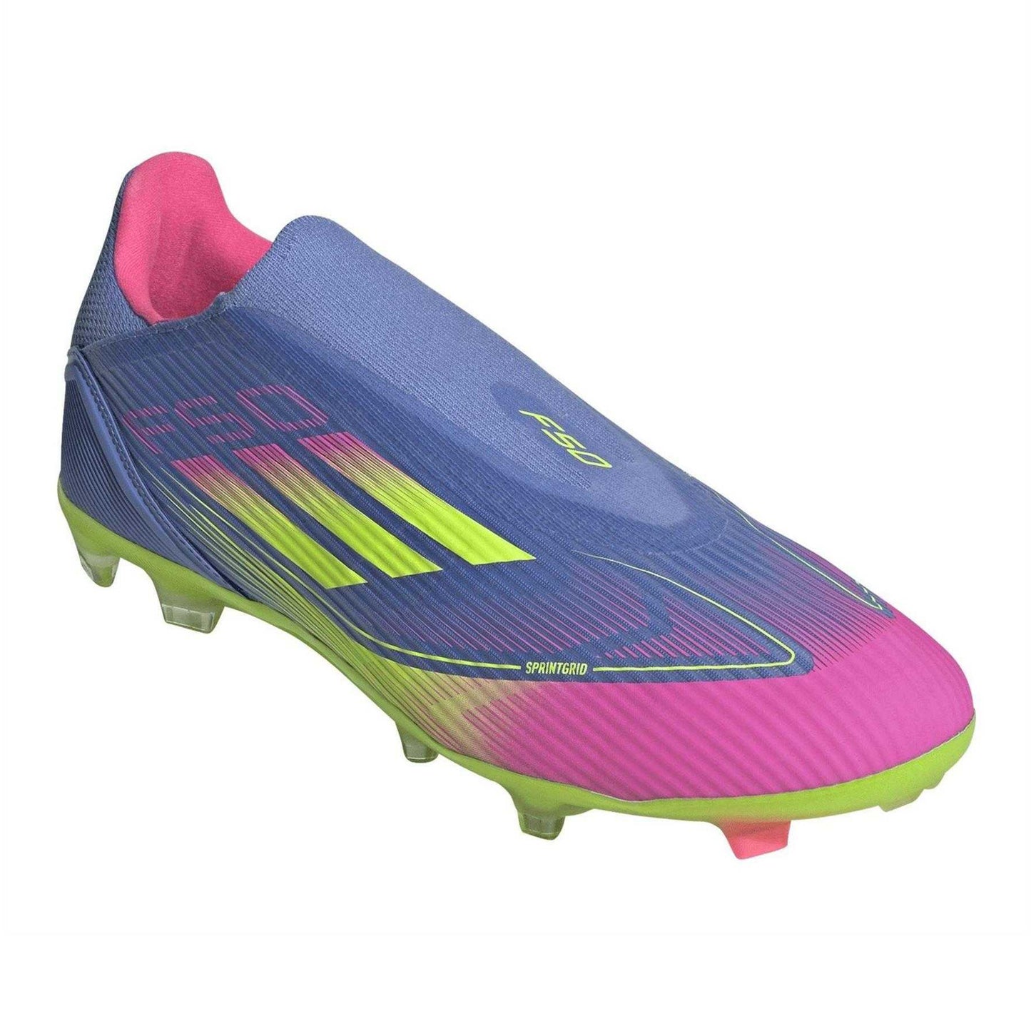Blue-Lemon - Front - Adidas Unisex Adult League Firm Ground Football Boots